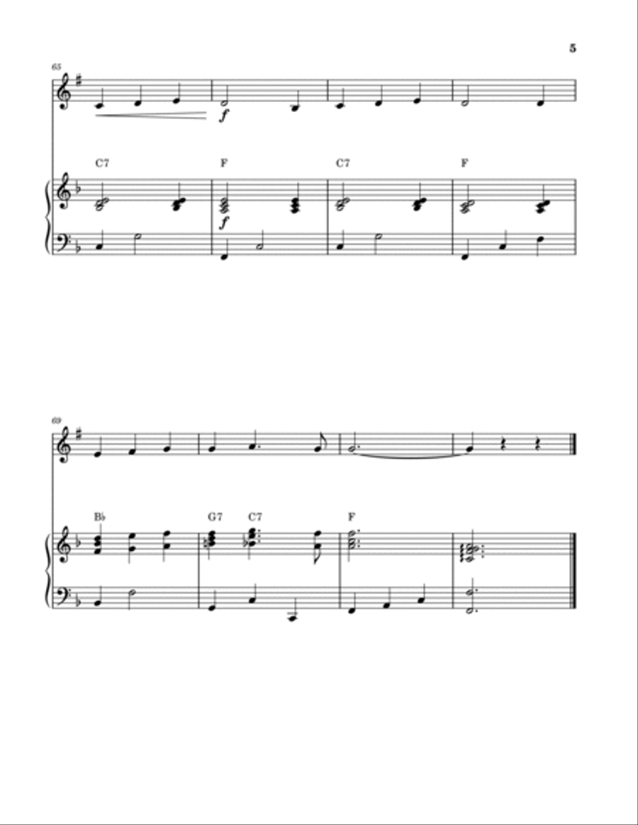 My Wild Irish Rose (Tenor Sax and Piano) Tenor Saxophone scores gallery preview page 5