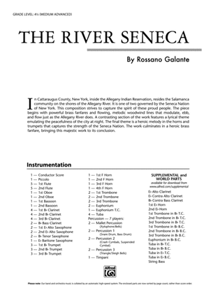 Book cover for The River Seneca: Score