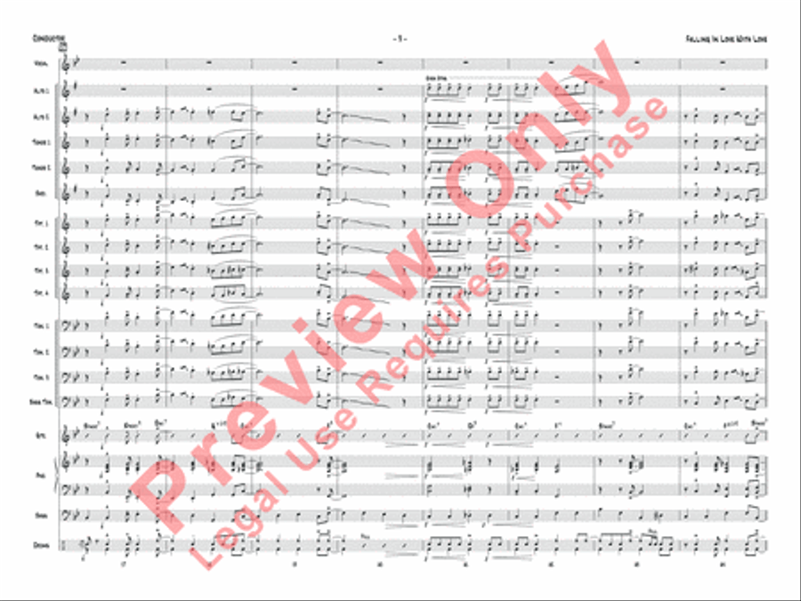 Falling in Love with Love Jazz Ensemble scores gallery preview page 26