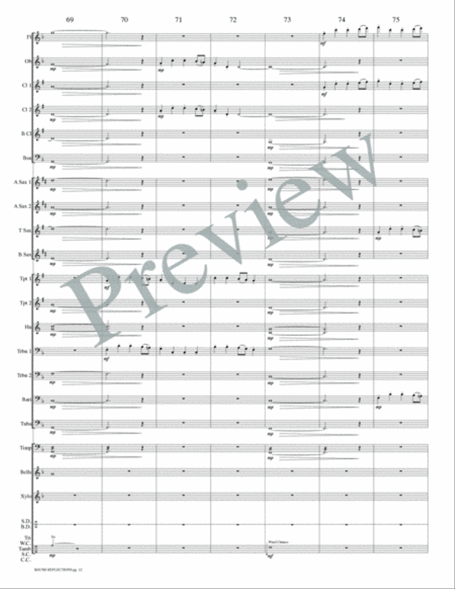 Sound Reflections Concert Band scores gallery preview page 15