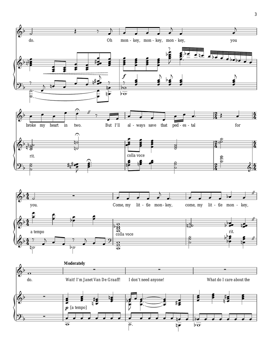 Bride's Lament Bride's Lament Piano, Vocal scores gallery preview page 3