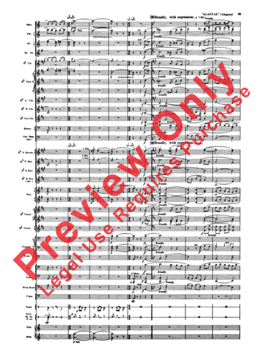 Armenian Dances, Part 1 Armenian Dances, Part 1 Concert Band scores gallery preview page 36