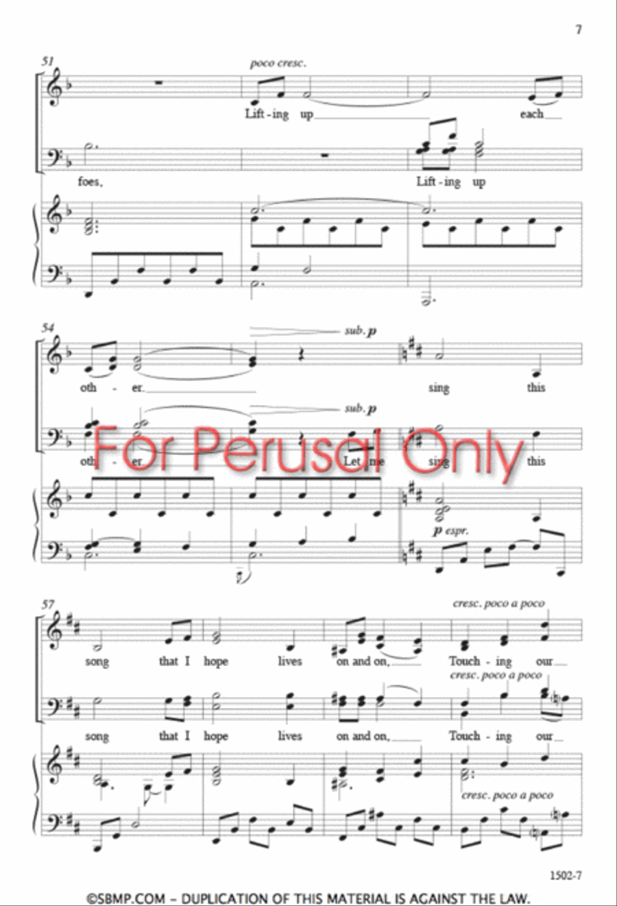 The Music of My Soul - SATB Octavo 4-Part scores gallery preview page 6