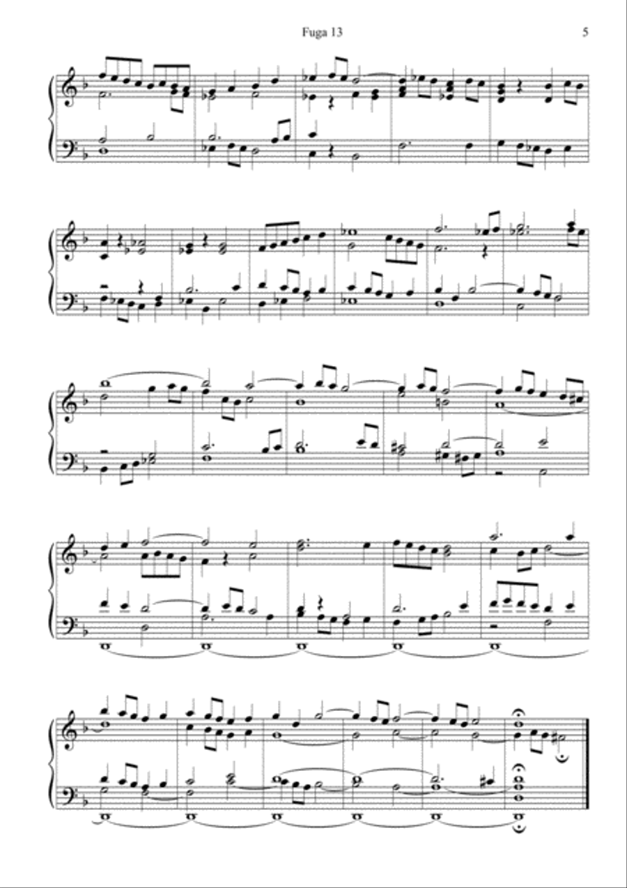 FUGA 13 - for solo Organ FUGA 13 - for solo Organ Organ Solo scores gallery preview page 5