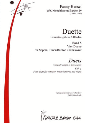 Book cover for Duets vol. 5: S/T (Baritone) with piano