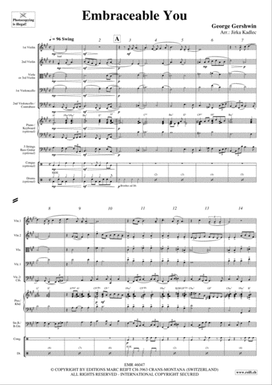 Embraceable You Embraceable You String Quintet scores gallery preview page 3