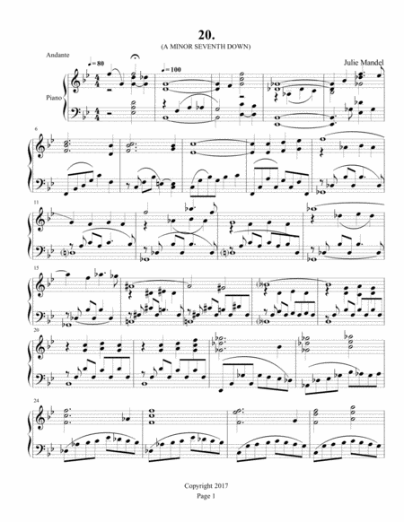 INTERVALS: 24 Works for Piano - 20. A Minor Seventh Down