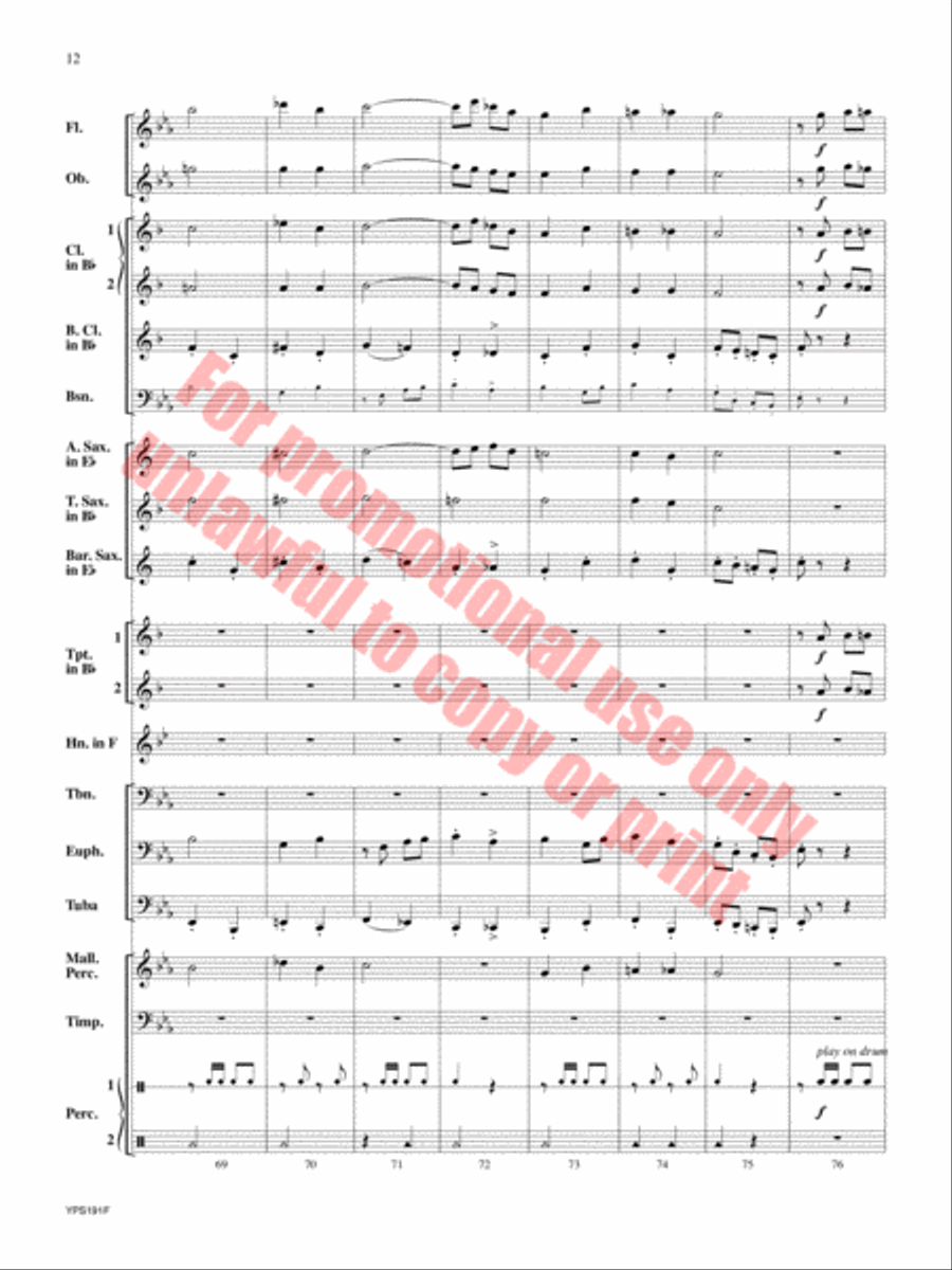 Generosity Concert Band scores gallery preview page 13