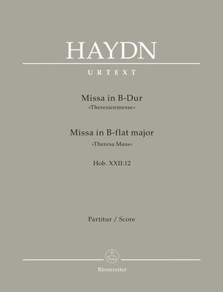Book cover for Missa in B-flat major Hob. XXII:12 "Theresa Mass"