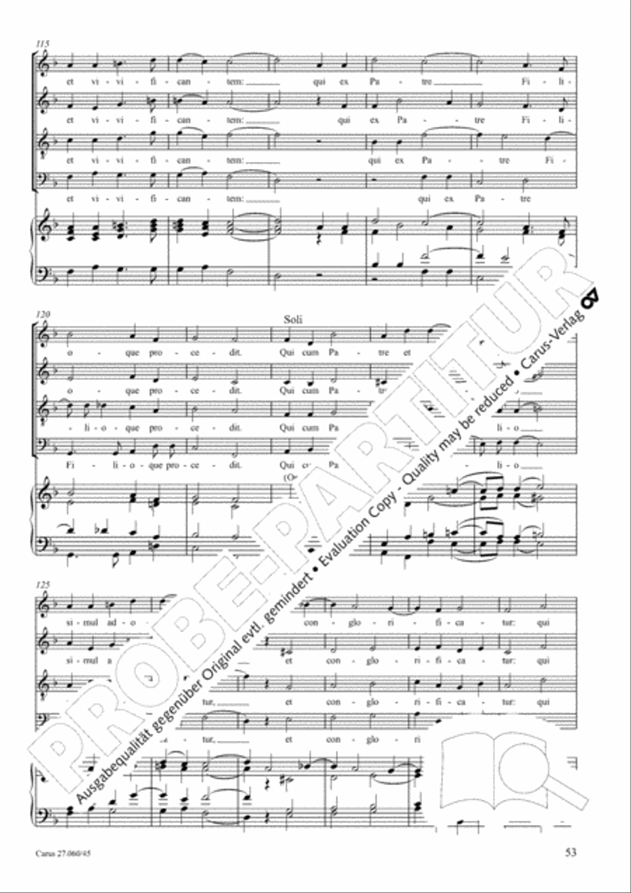 Messe a quatre voix 4-Part scores gallery preview page 54