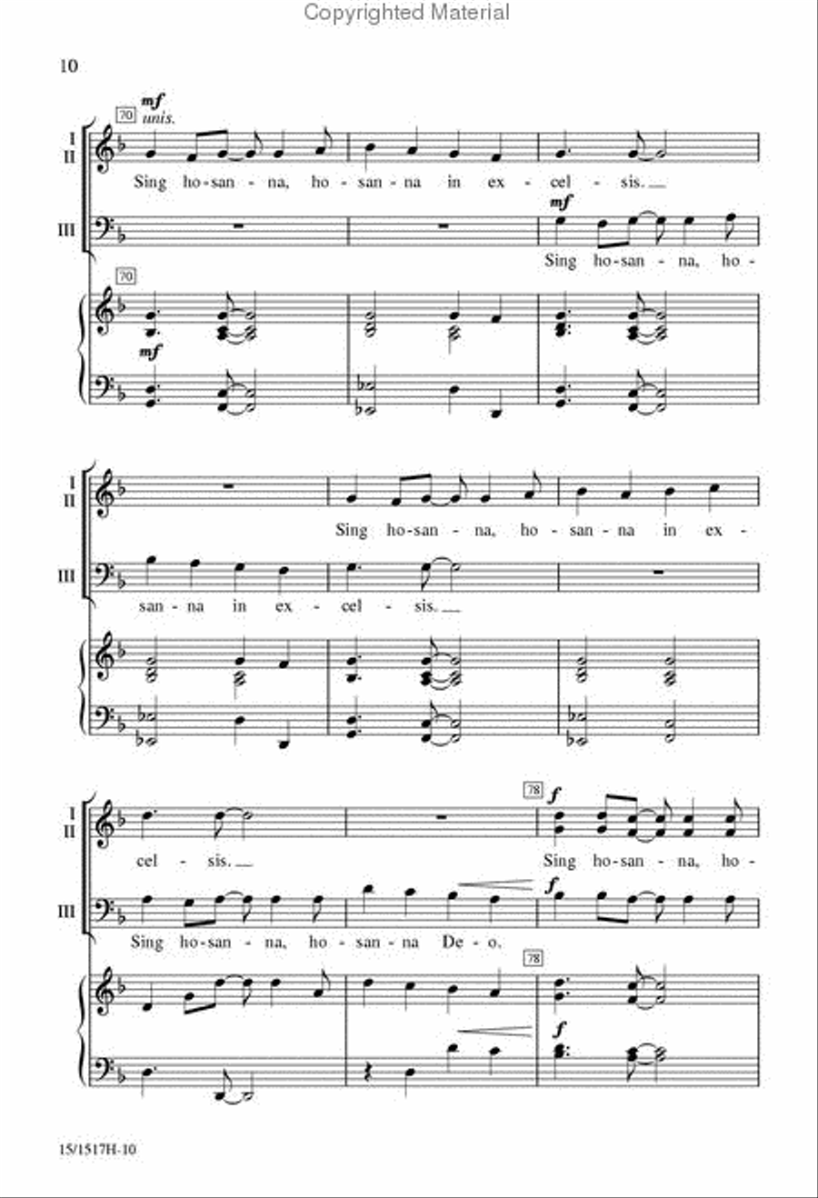Festival Hosanna 4-Part scores gallery preview page 10