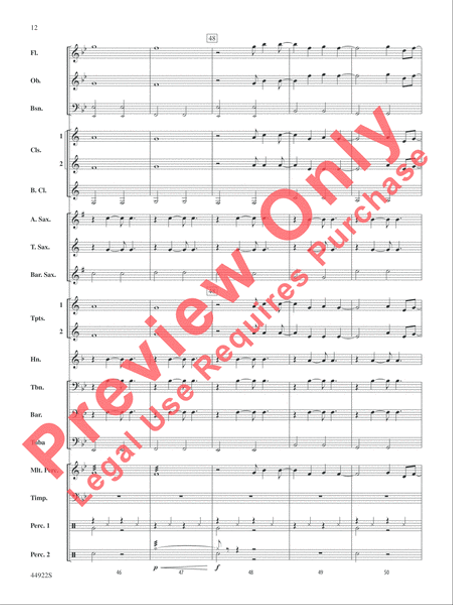Bright Concert Band scores gallery preview page 12