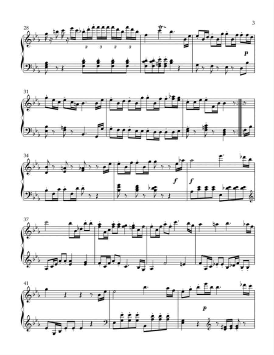 Op. 33, No. 2, I. Allegro Moderato Piano Solo scores gallery preview page 3