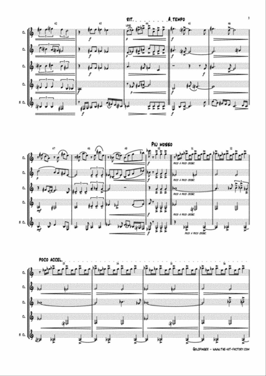 Goldfinger Woodwind Ensemble scores gallery preview page 3