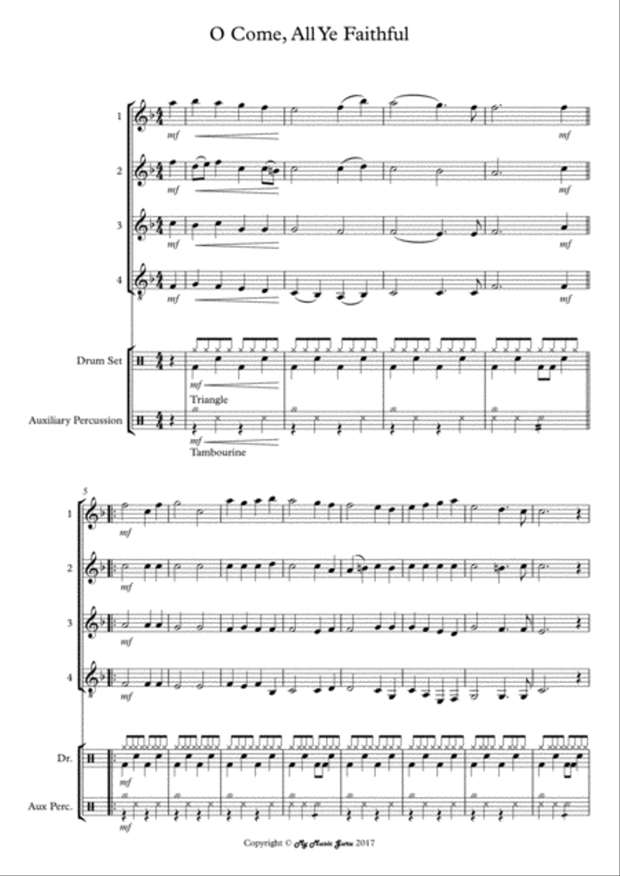O Come, All Ye Faithful O Come, All Ye Faithful Concert Band scores gallery preview page 2
