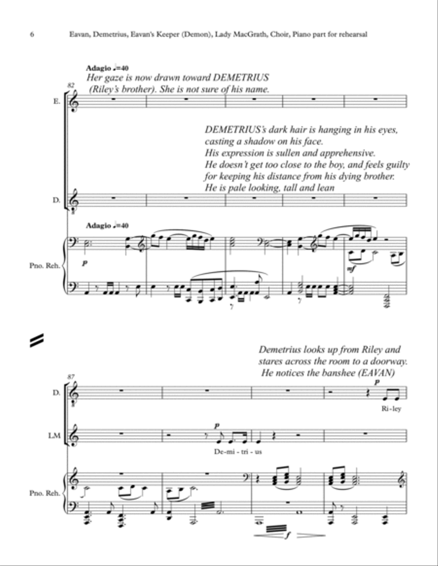 EAVAN (a musical drama in two acts) - vocal score Choir scores gallery preview page 6