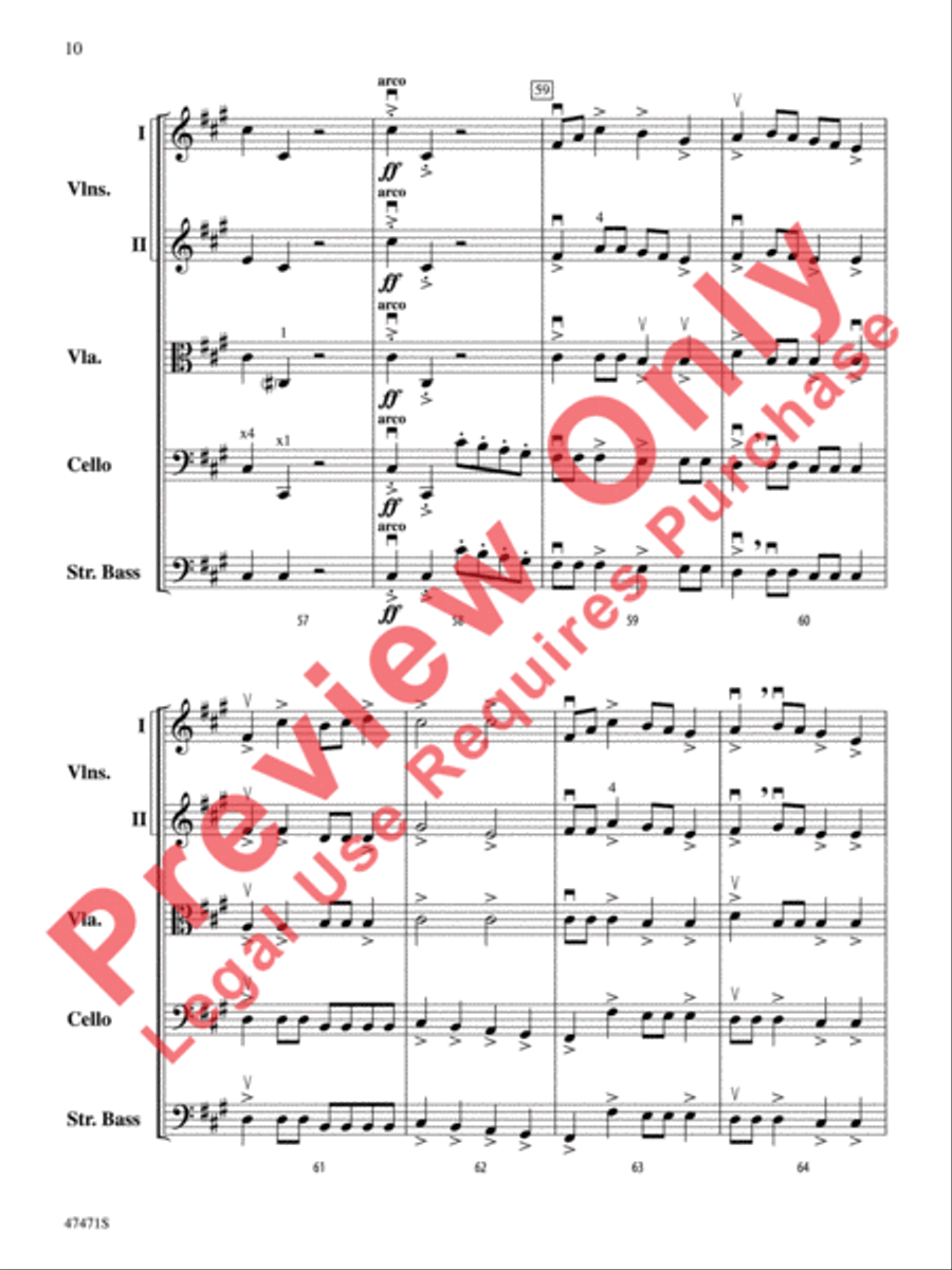 The Monster Named Stretch String Orchestra scores gallery preview page 11