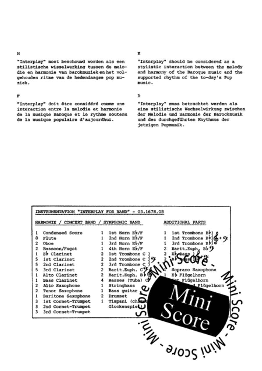 Interplay For Band Concert Band scores gallery preview page 4