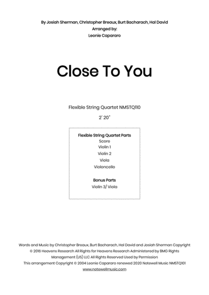 Close To You image number null