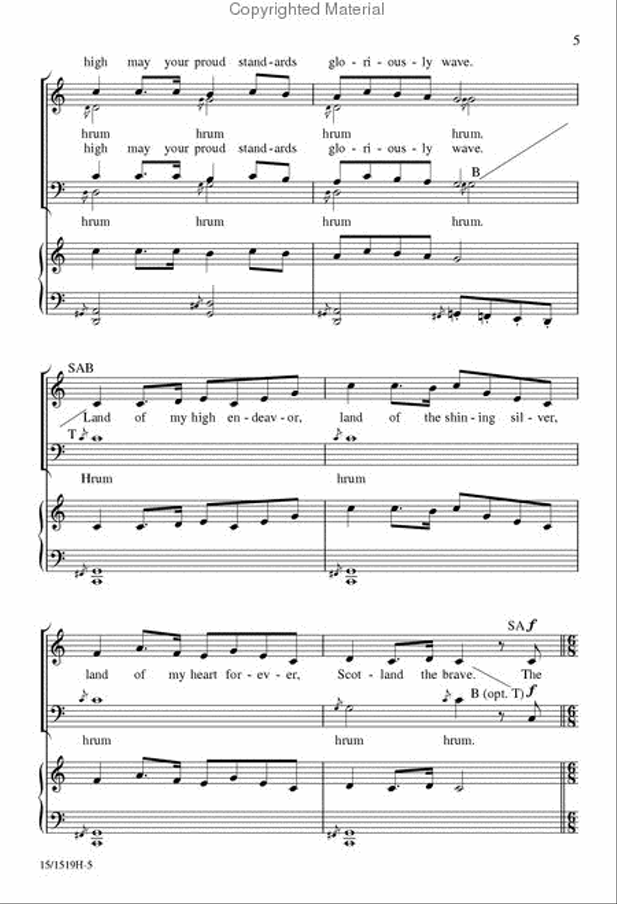 A Scottish Tribute A Scottish Tribute 4-Part scores gallery preview page 4