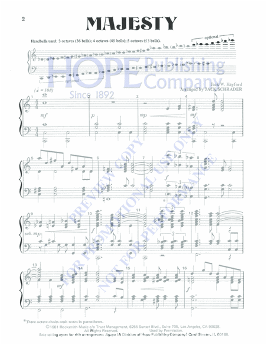 Majesty 5-Octaves scores gallery preview page 2