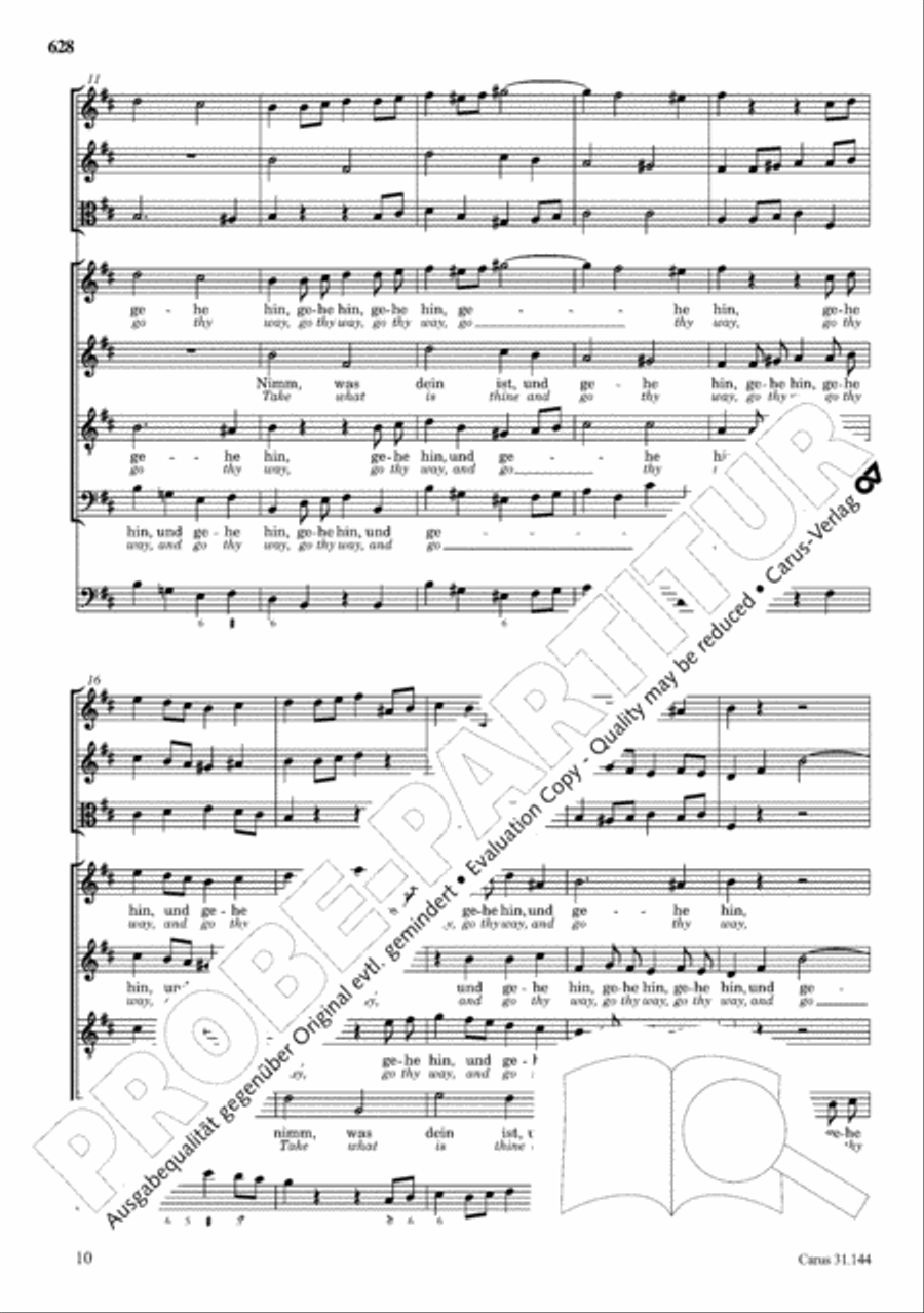 The Complete Sacred Vocal Works (Das geistliche Vokalwerk) Voice scores gallery preview page 627