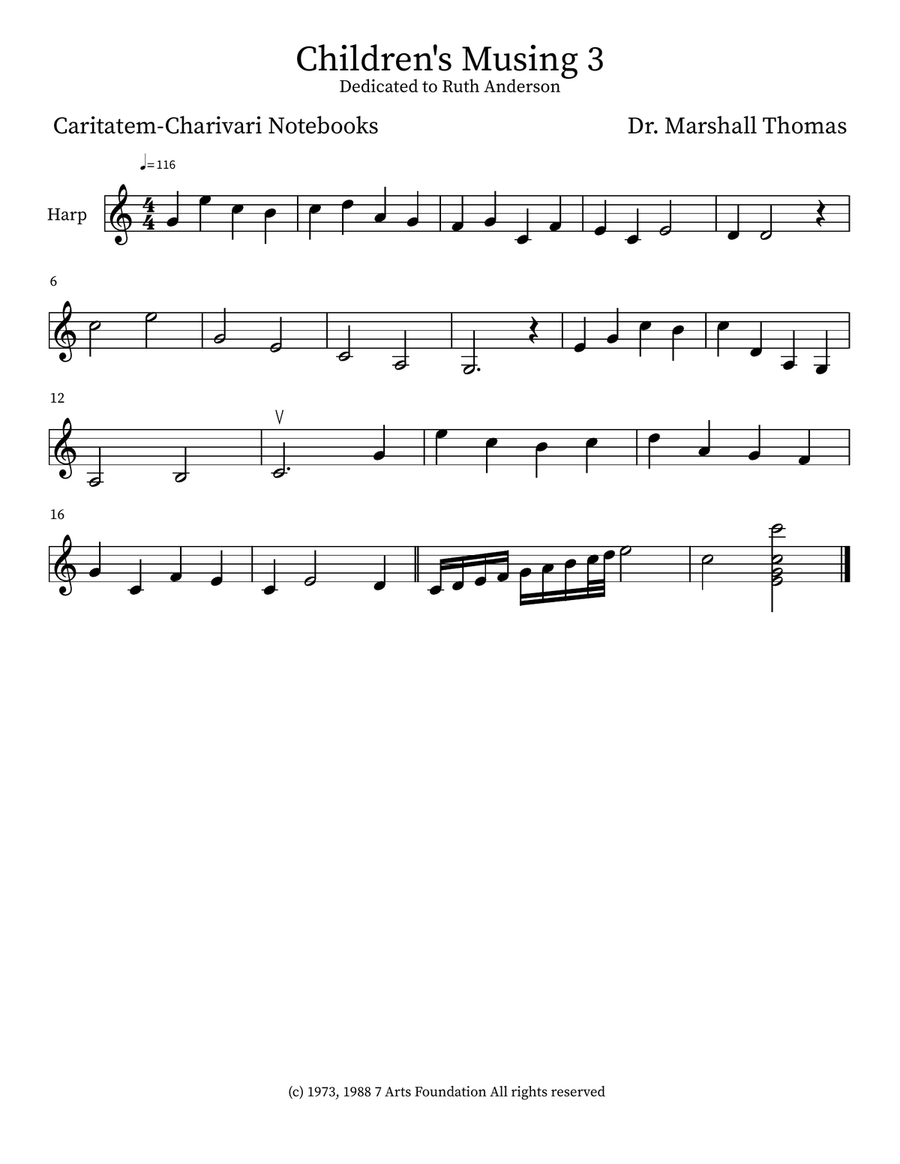 Children's Musing 3 Small Ensemble scores gallery preview page 3
