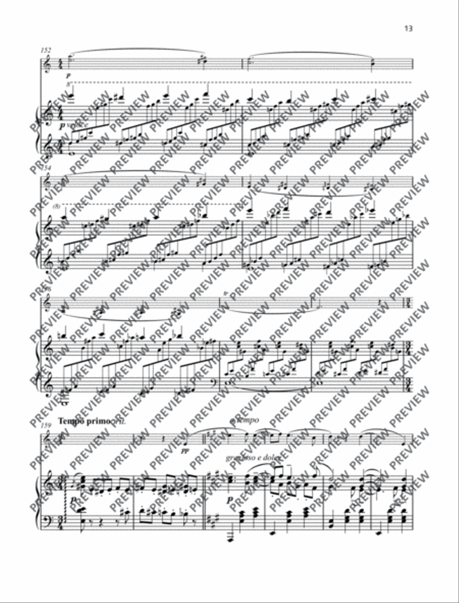 Love’s sorrow Violin Solo scores gallery preview page 14