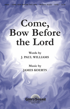 Book cover for Come Bow Before the Lord