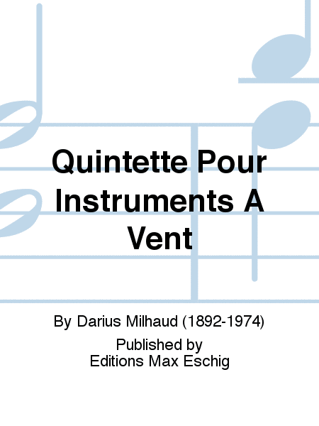 Quintette Pour Instruments A Vent