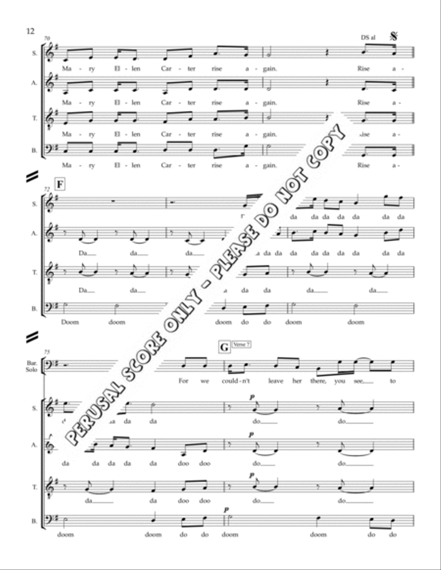 Mary Elen Carter 3-Part scores gallery preview page 12