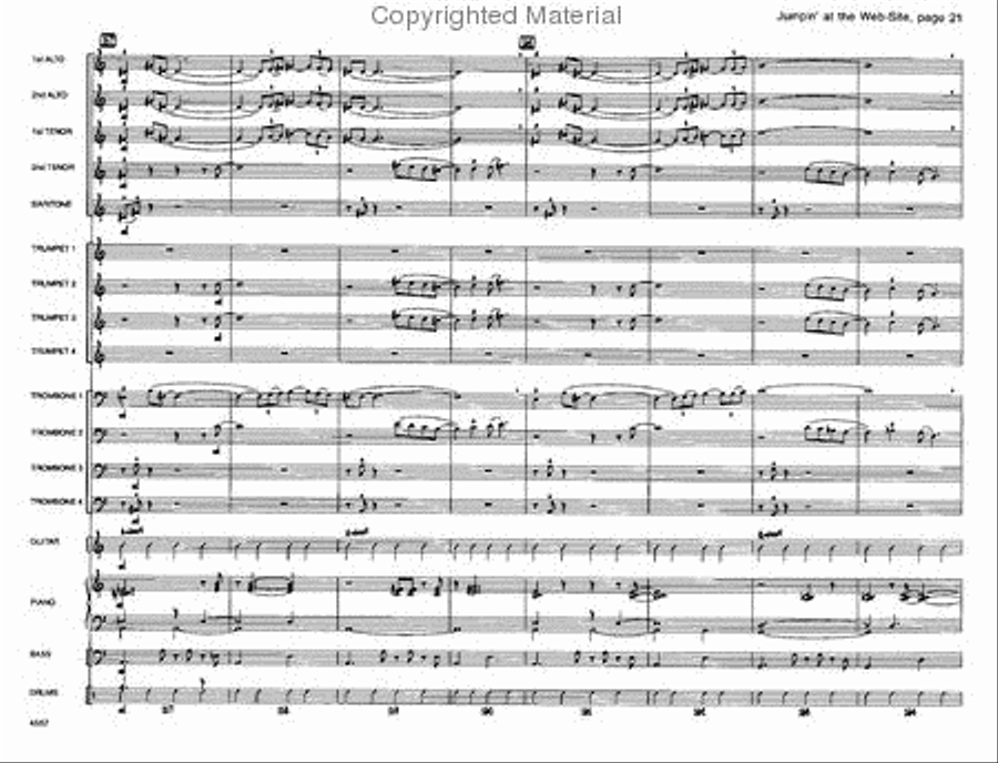 Jumpin' At the Website Jazz Ensemble scores gallery preview page 21