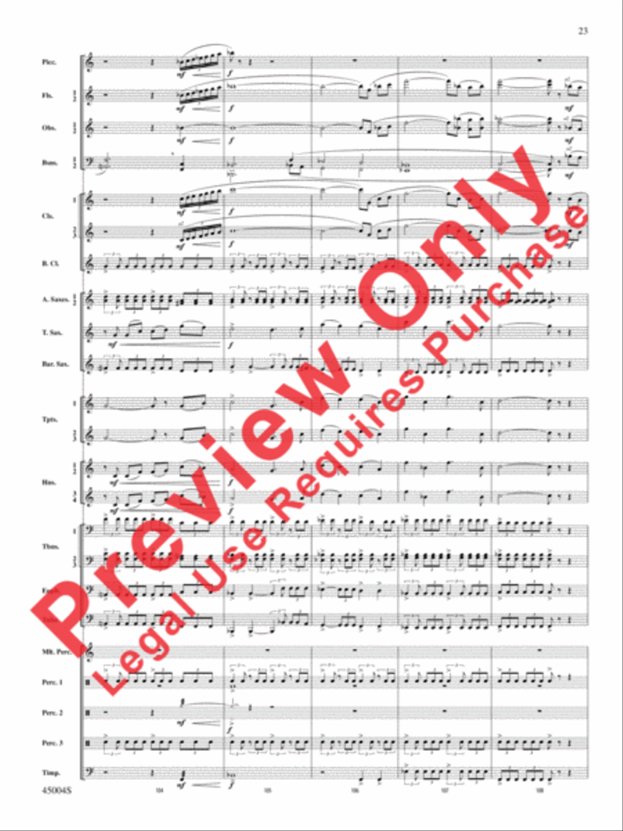 Red Rock Mountain Concert Band scores gallery preview page 58