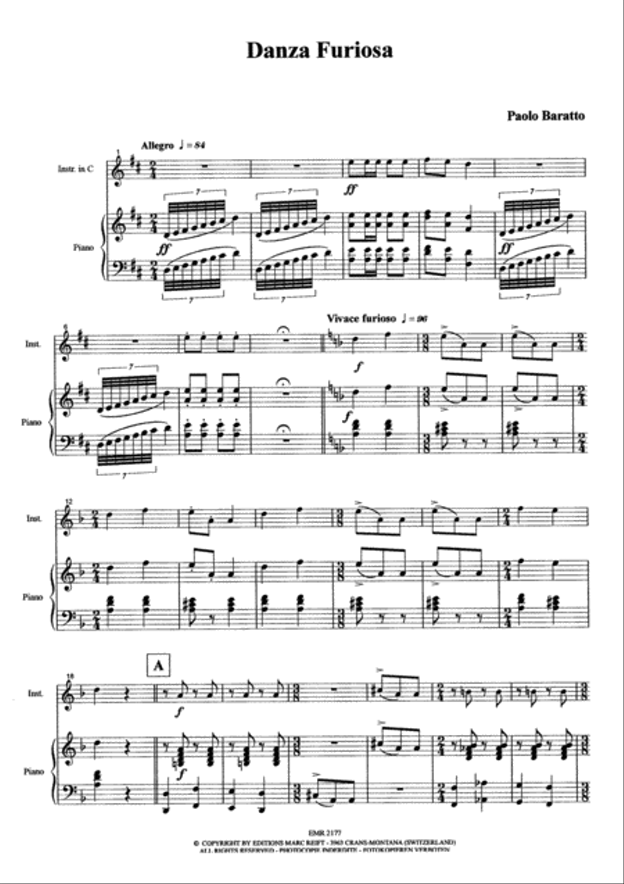 Danza Furiosa Danza Furiosa Flute Solo scores gallery preview page 10