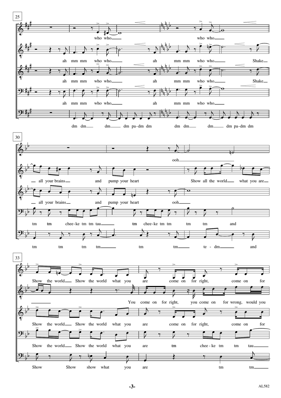 People Gotta Move Choir scores gallery preview page 3