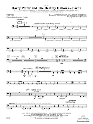 Harry Potter and the Deathly Hallows, Part 2, Suite from: Timpani