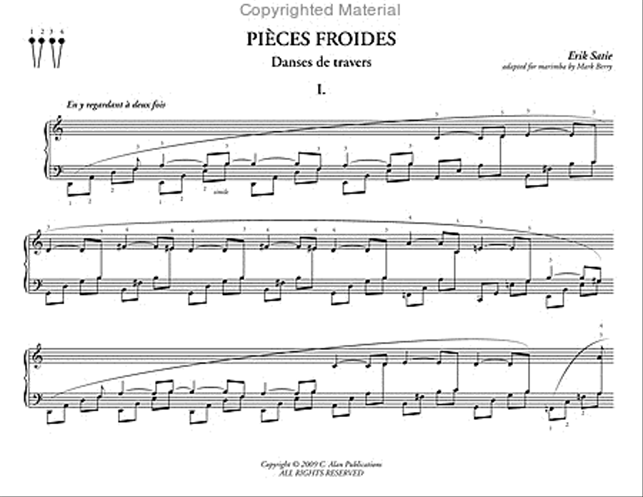 Pieces Froides Percussion Ensemble scores gallery preview page 2