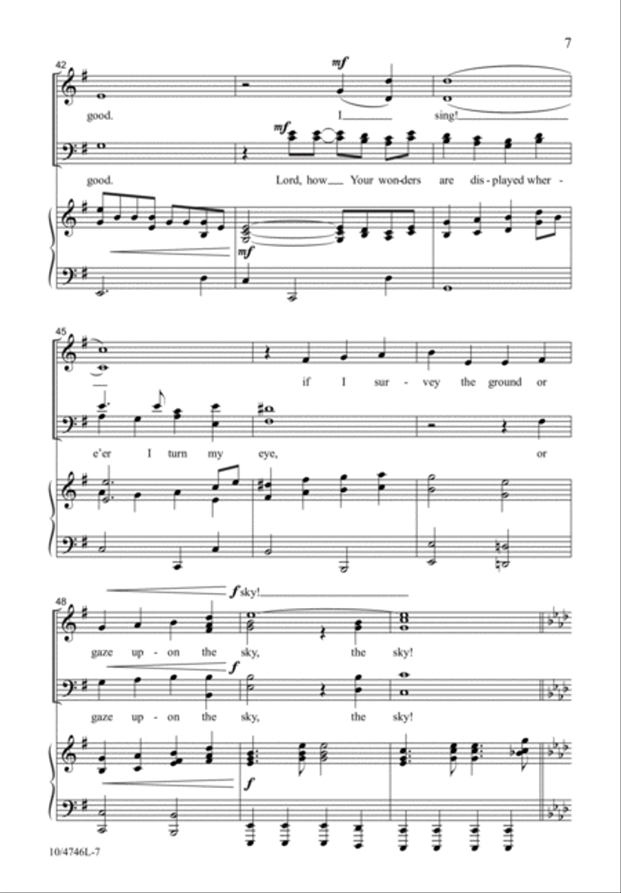 Mighty Power of God! 4-Part scores gallery preview page 6