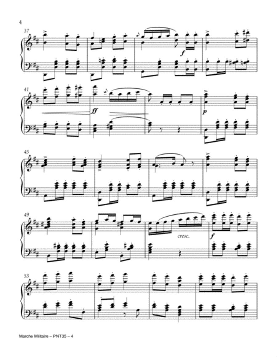March Militaire (Military March) Piano Method scores gallery preview page 4