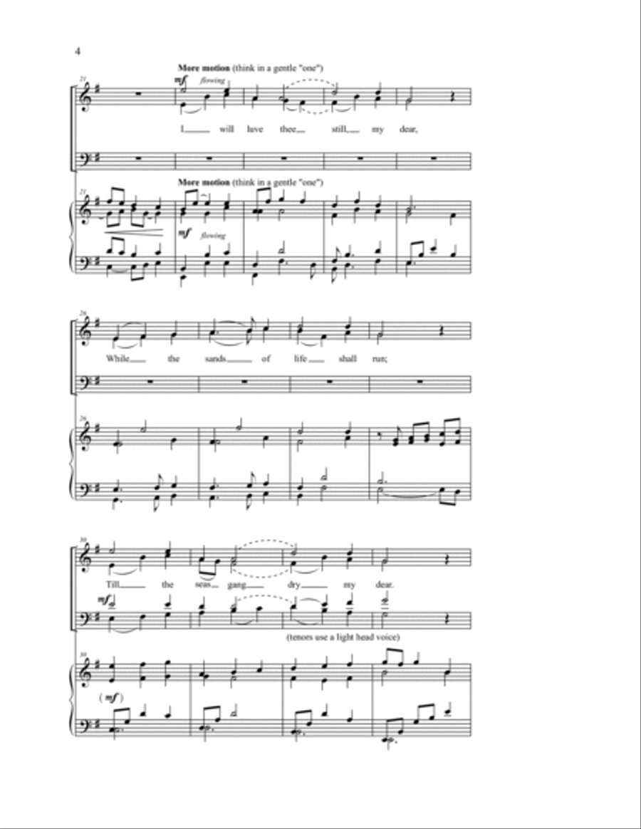 A Red, Red, Rose 4-Part scores gallery preview page 7