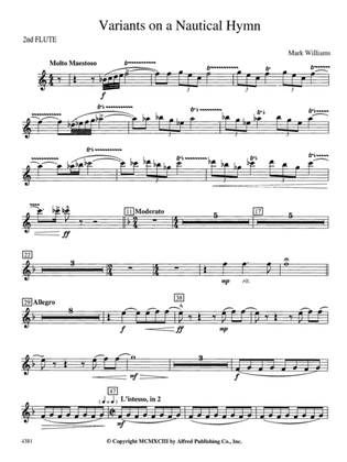 Variations on a Nautical Hymn: 2nd Flute