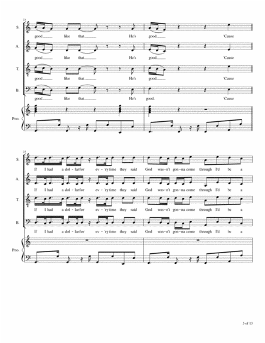 Millionaire Millionaire 4-Part scores gallery preview page 6
