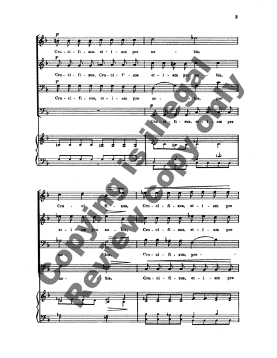 Crucifixus TTBB scores gallery preview page 4