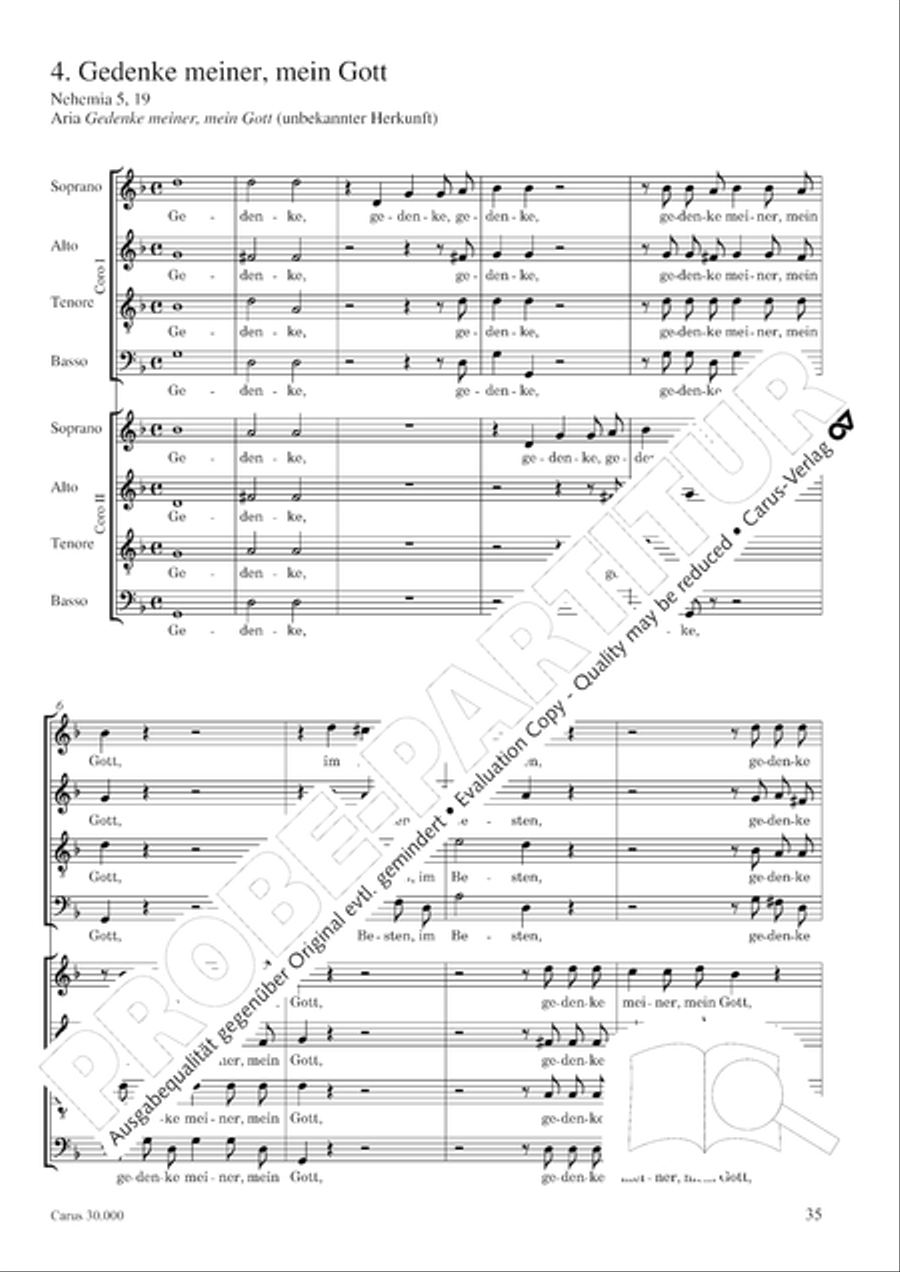 J.L. Bach: The complete motets Choir scores gallery preview page 42