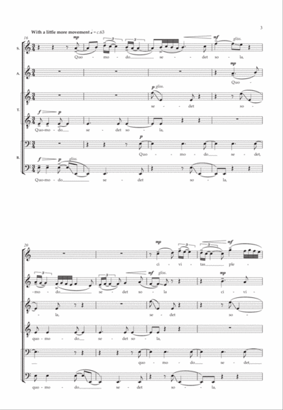 Lamentations of Jeremiah Divisi scores gallery preview page 5