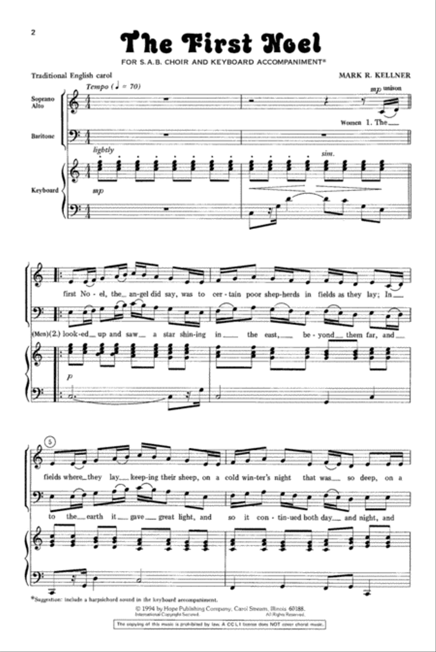 The First Noel 3-Part scores gallery preview page 2