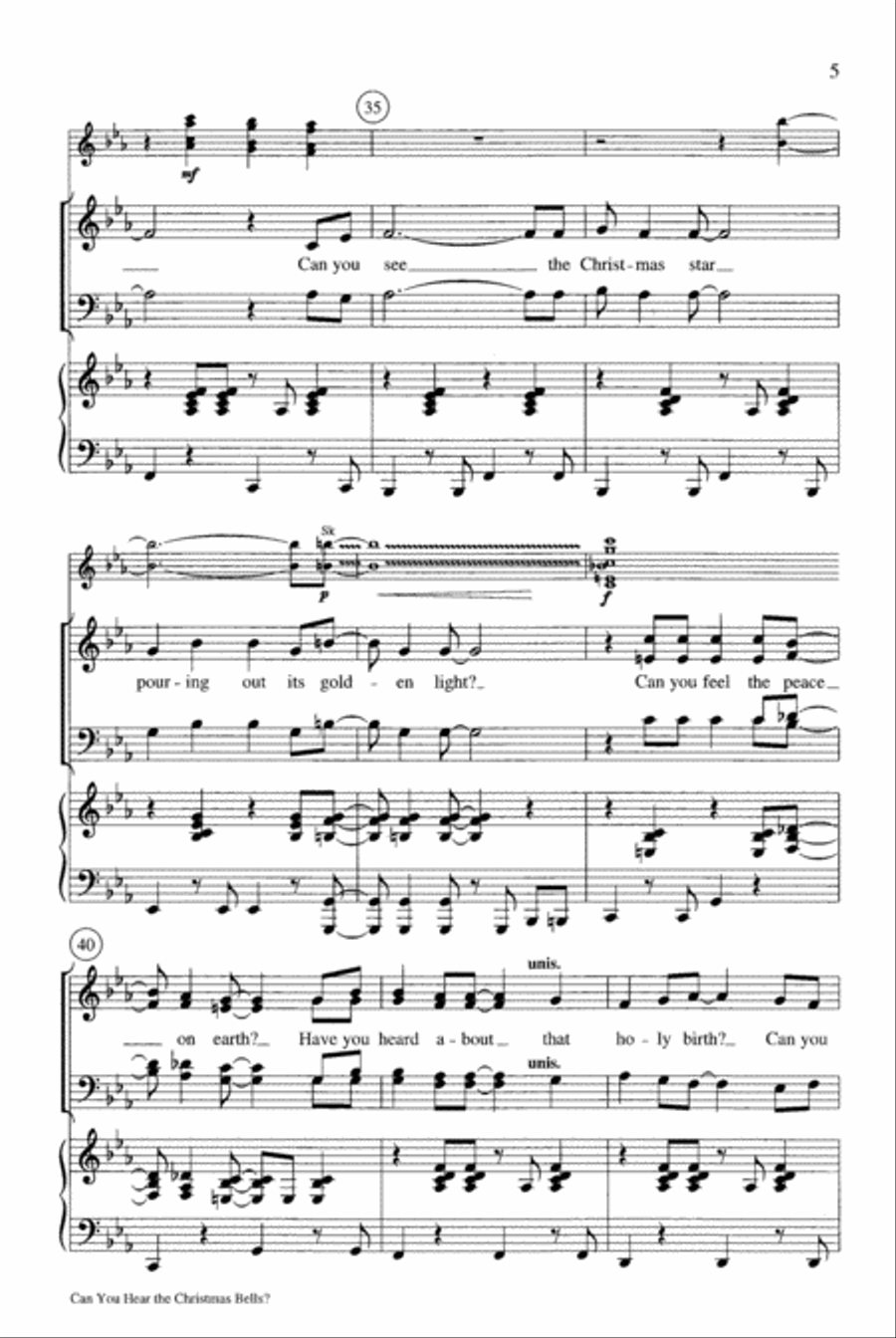 Can You Hear the Christmas Bells? Choir scores gallery preview page 5