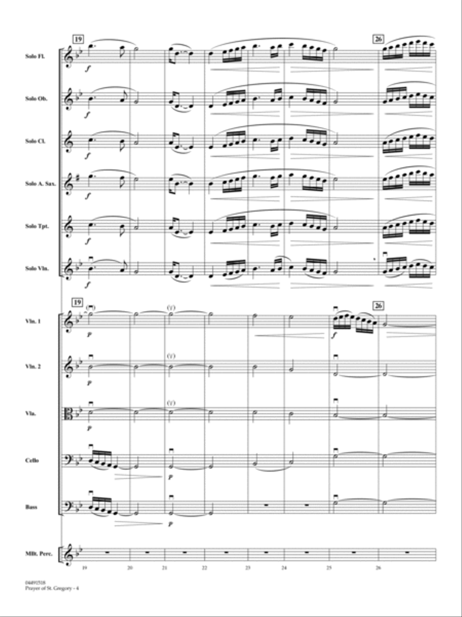 Prayer of St. Gregory (Educational Edition) - Conductor Score (Full Score) String Orchestra scores gallery preview page 4
