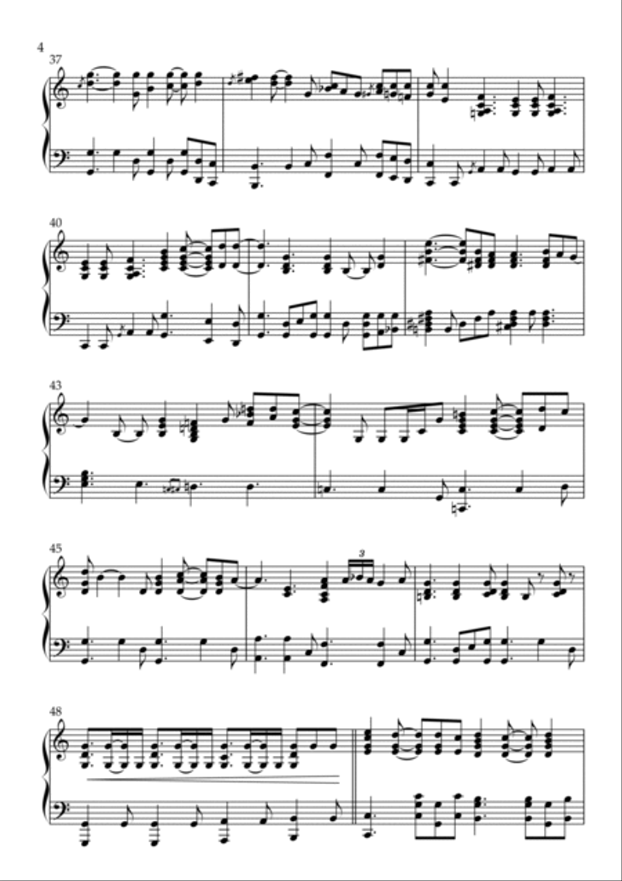 I Guess That's Why They Call It The Blues Piano Solo scores gallery preview page 4