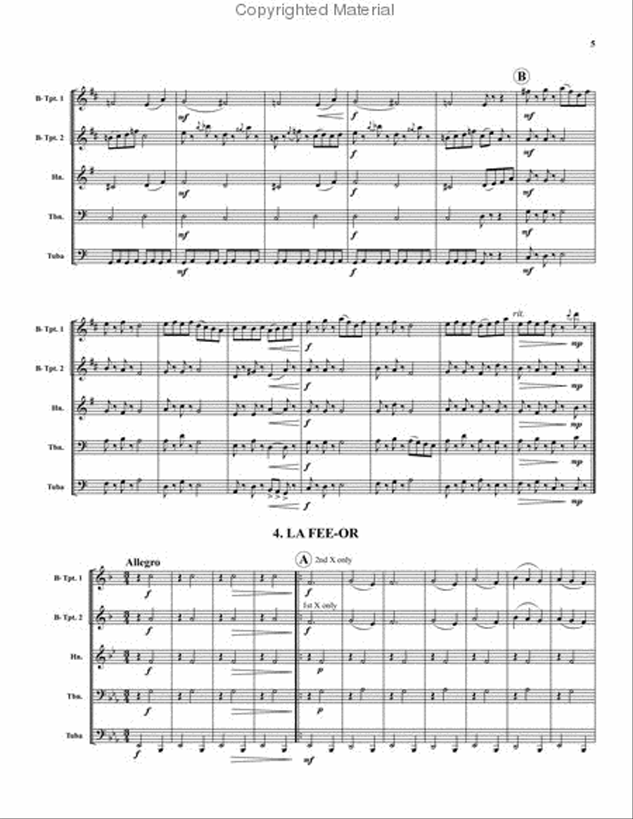 Sleeping Beauty Suite Sleeping Beauty Suite Brass Quintet scores gallery preview page 4